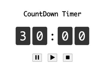 Build 30 minutes Countdown Timer in JavaScript with Alarm sound – Contact  Mentor