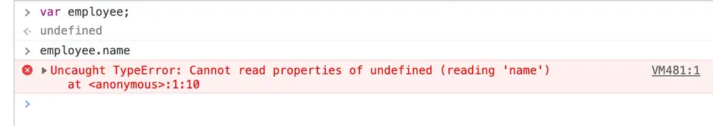 undefined JavaScript error